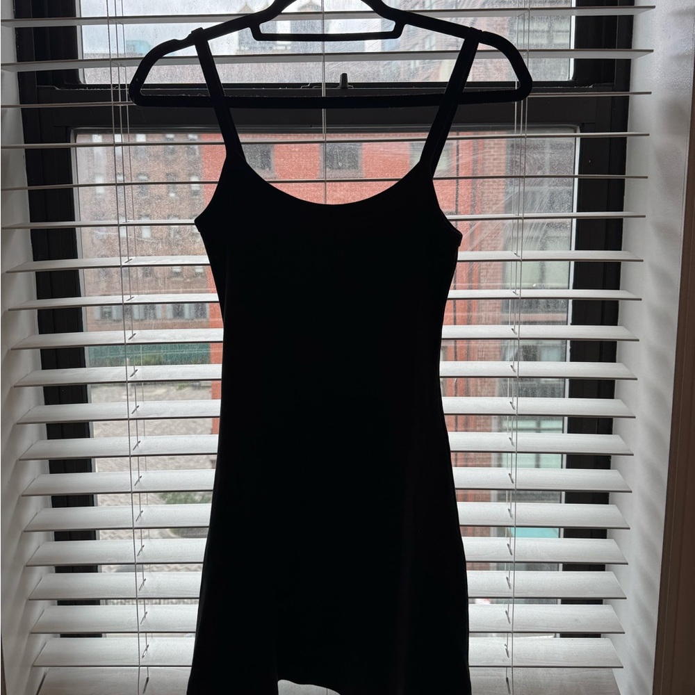 Los Angeles Apparel Black Mini Tank Dress
